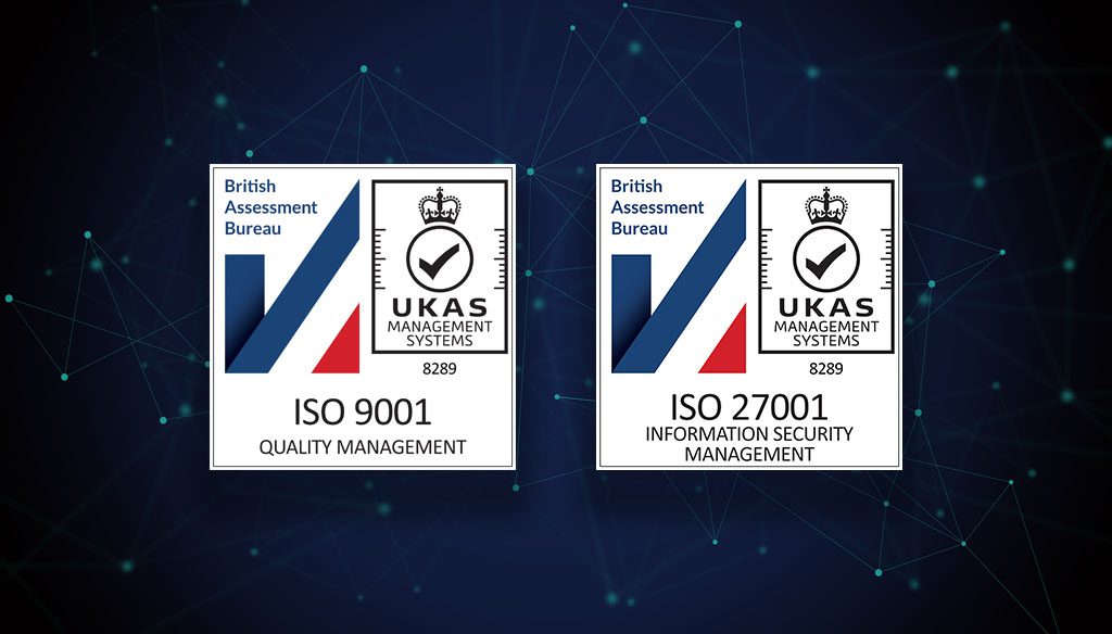 UKAS ISO 9001 27001 Certification Nervecentre