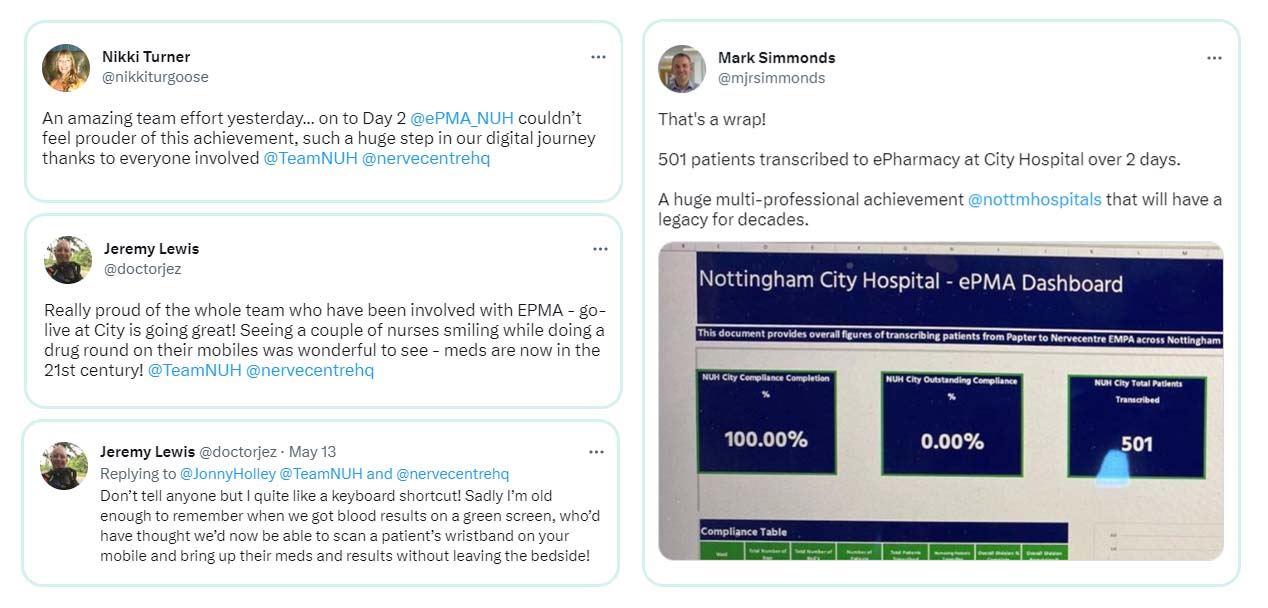 Nottingham's City Hospital goes live with Nervecentre EPMA